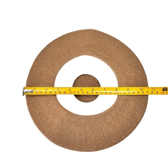 NEW Wool Beret Hat Tan Wool Blend Classic Old Money Preppy Solid - Picture 6 of 8